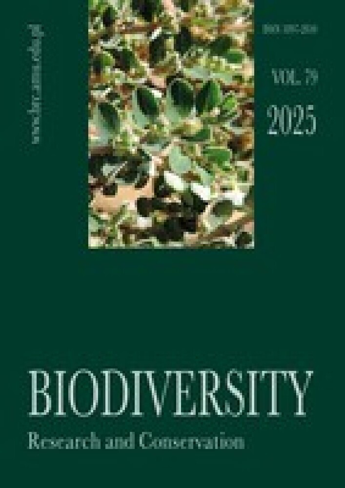 Journal cover Biodiversity: Research and Conservation, volume 79, year 2025