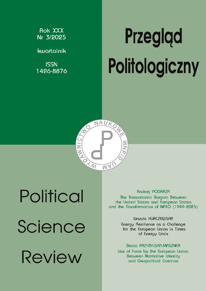 Journal cover Przegląd Politologiczny, no. 3, year 2025