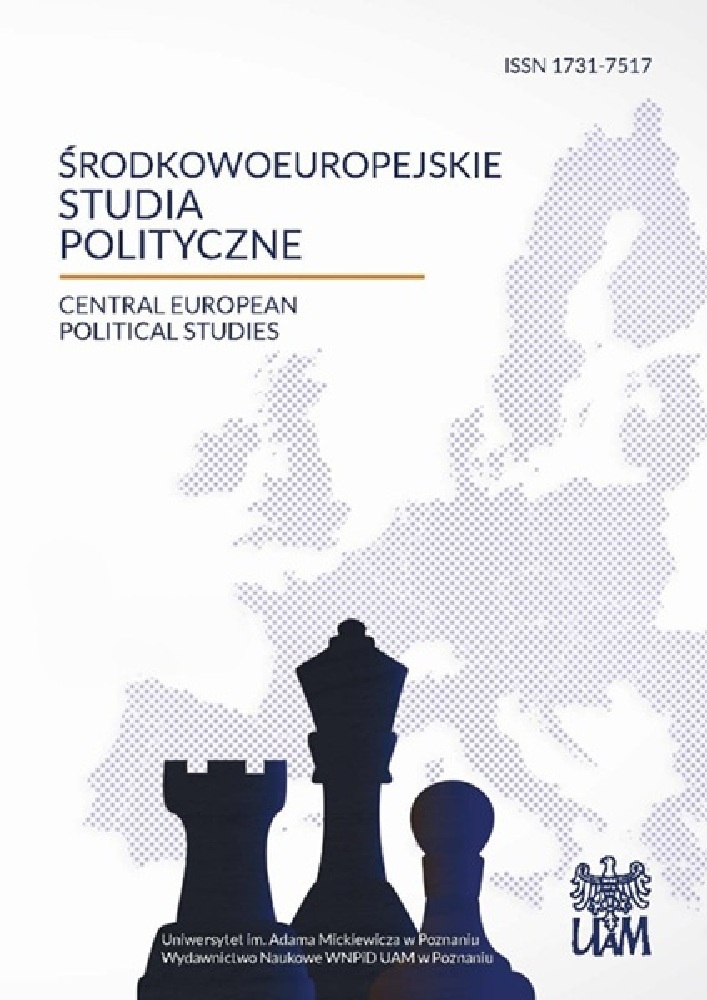 Okładka czasopisma Środkowoeuropejskie Studia Polityczne, nr 3, rok 2010