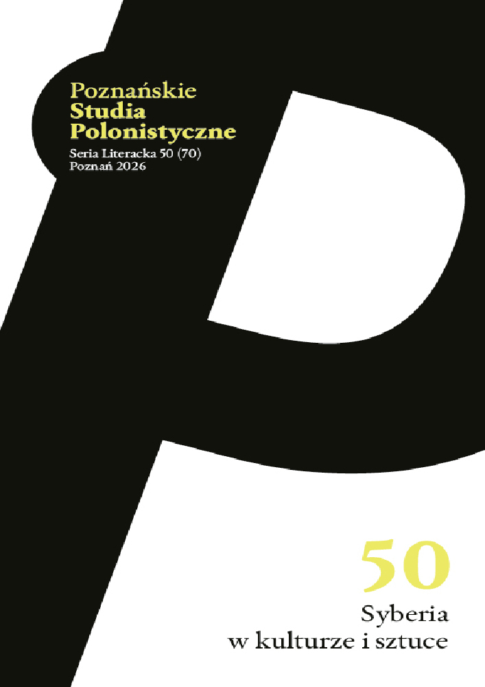 Okładka czasopisma Poznańskie Studia Polonistyczne. Seria Literacka, tom 50, rok 2026, tytuł Syberia w kulturze i sztuce