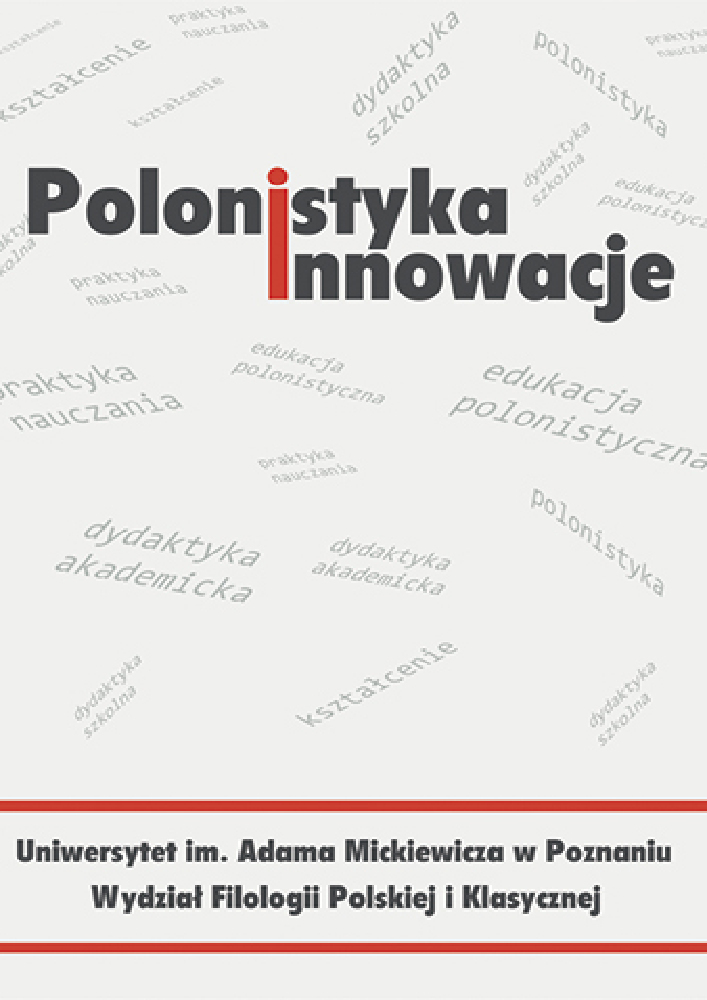Okładka czasopisma Polonistyka. Innowacje, nr 22, rok 2025