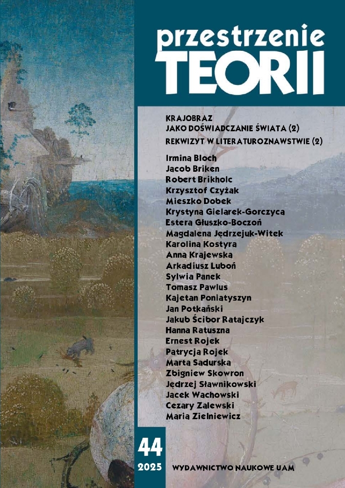 Okładka czasopisma Przestrzenie Teorii, nr 44, rok 2025