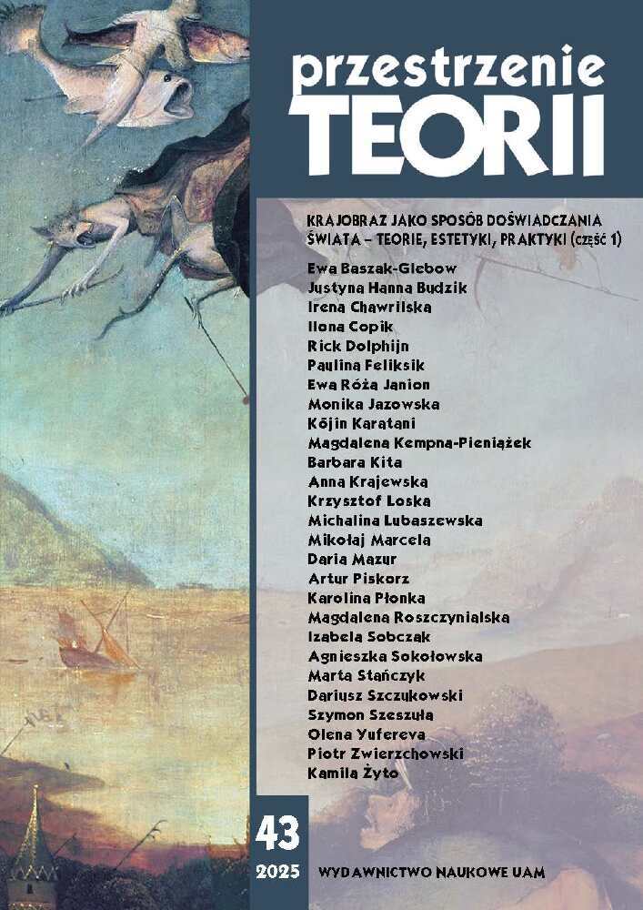Okładka czasopisma Przestrzenie Teorii, nr 43, rok 2025
