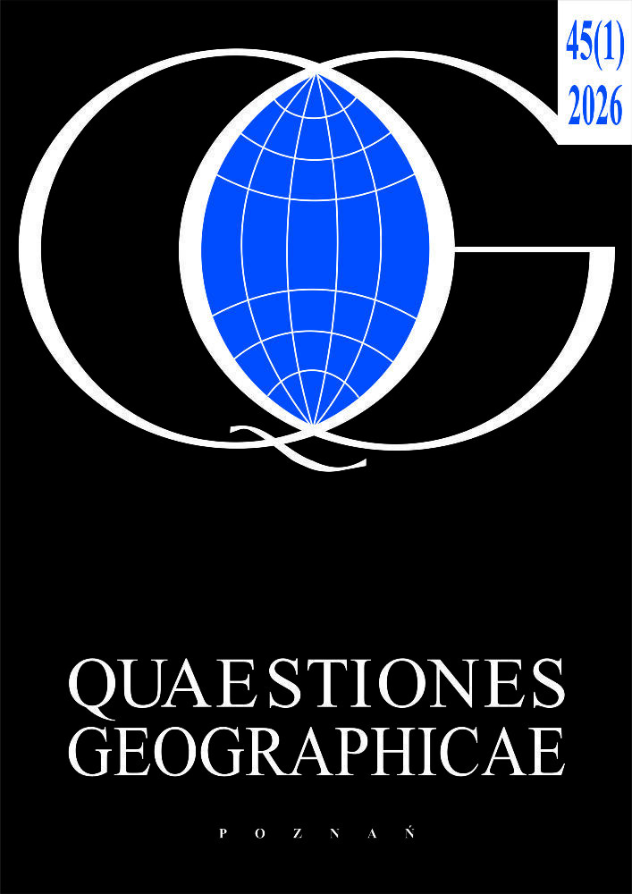 Journal cover Quaestiones Geographicae, volume 45, no. 1, year 2026