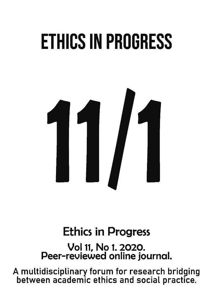 Ethics in Progress - Research Journal, Volume 11, Issue 1, 2020