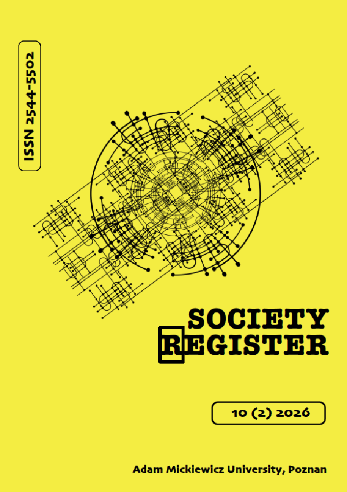 Journal cover Society Register, volume 10, no. 2, year 2026
