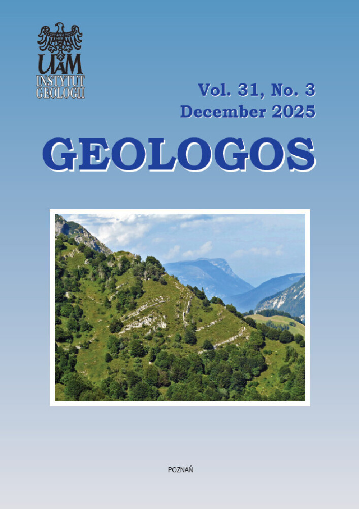 Journal cover Geologos, volume 31, no. 3, year 2025