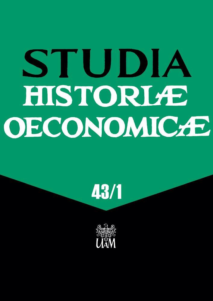 Journal cover Studia Historiae Oeconomicae, volume 43, no. 1, year 2025, title Poverty