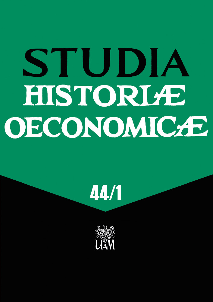 Journal cover Studia Historiae Oeconomicae, volume 44, no. 1, year 2026, title SOCIO-ECONOMIC TRANSITION